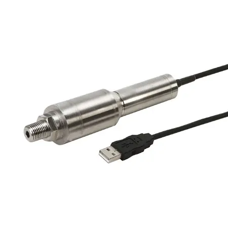 Průmyslový tlakový snímač s USB výstupem - Rozsah tlaku 1450 psi (100 bar)Tlakové připojení G1/4B (samec)Typ tlaku relativní Výhodná Nabídka