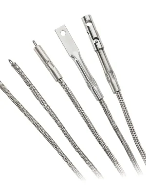 Cenový Hit High Temperature Inconel Overbraided Ceramic Fibre Insulated Thermocouples - Thermocouple type JMeasuring end type style 4Termination type miniature connector SMPLenght 3 m