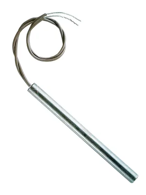 High Watt Density Cartridge Heaters with Incoloy® Sheath up to 870°C - Cartridge length 31,75 mm (1,25")Power 75 WPower density 19,8 W/cm2Wire lenght 35 cm (14")Supply voltage 120 Vac Originální