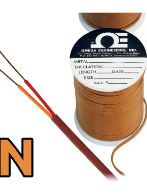 Termočlánkový drát typu N s dvojitou izolací (AWG 24/20) - Izolace drátu PFA (teflon)Typ vodičů LankoPrůměr drátu 0,810 mm (20 AWG)Přesnost třída 2Délka 150 m (500 ft) Rychlé Dodání