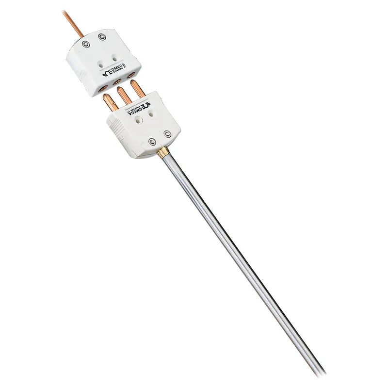 Odporový teploměr Pt100 se standardním konektorem - Průměr 6,4 mm (1/4")Délka 22 cm (9")Materiál pláště Nerezová ocel 316Rozsah teploty -50 až 250°C Akce
