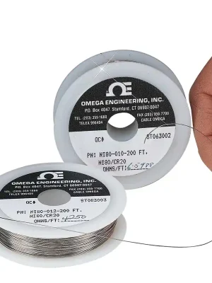 Akční Cena Resistance Heating Wire, 1150°C Max. (80% Nickel, 20% Chromium) - Heating wire diameter 0,40 mm (0,0159")Lenght 60 m (200 ft)
