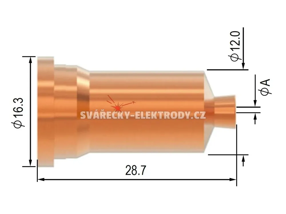 Pouze Dnes Drážkovací dýza PARKER SCP 120 - 2,2 mm (120 A)