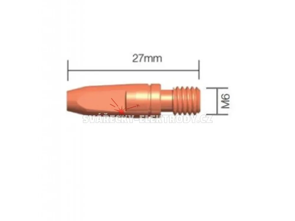 Průvlak ESAB M6 x 27, CuCrZr - 1,4 mm Bezpečná Platba