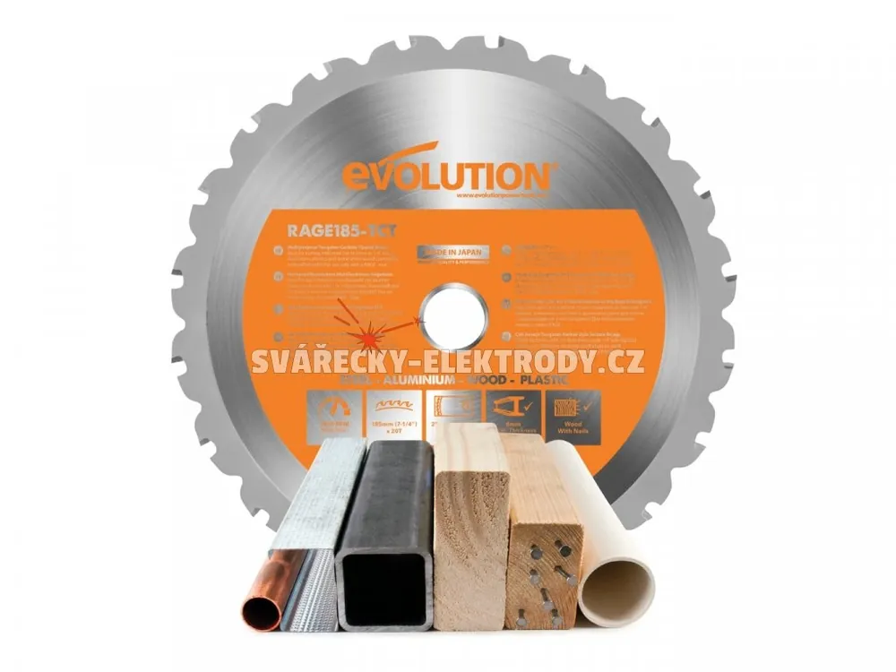 Dokud Zásoby Vydrží Pilový kotouč EVOLUTION RAGE 185 mm - multifunkční