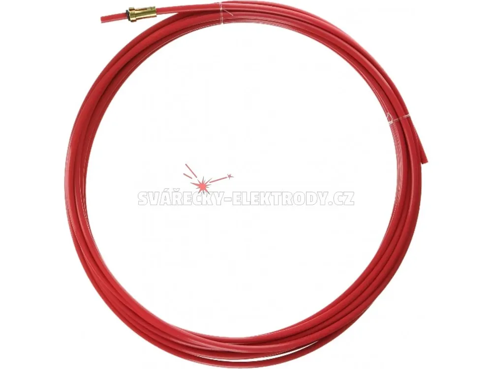 Objednat Nyní Teflonová trubička BINZEL - 1,0-1,2 mm - červená - 2,0 x 4,0 x 4500 mm