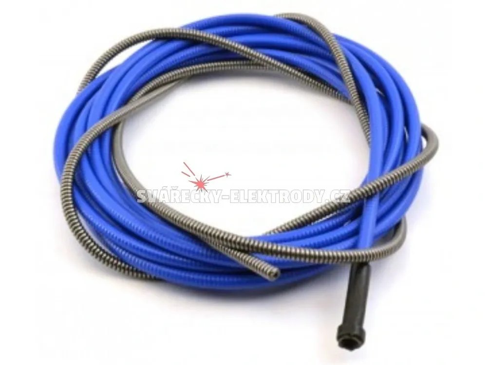 Izolovaný bowden BINZEL - 0,6-0,8 mm - modrý - 1,5 x 4,5 x 5400 mm Speciální Cena