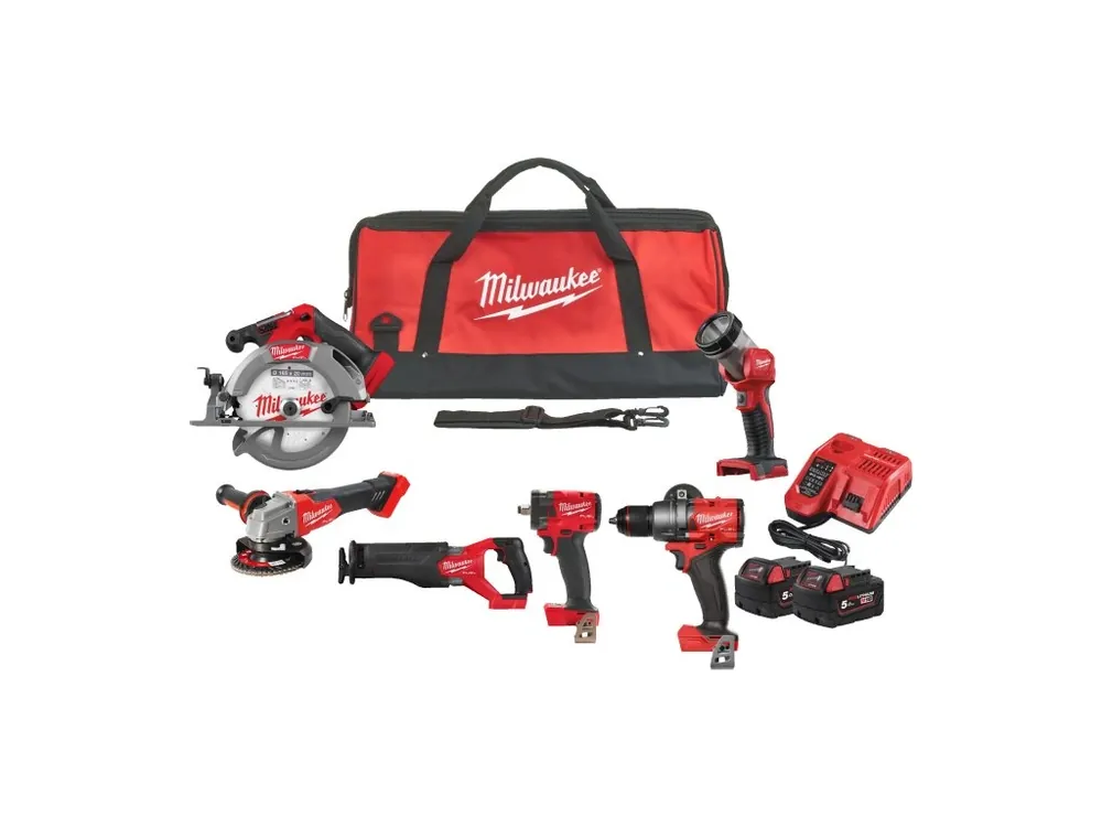 Časově Omezené M18 FPP6H3-502B nabíječka aku sada M18 FUEL 6 strojů, 2× 5,0 Ah, rychlo 4933498659 MILWAUKEE