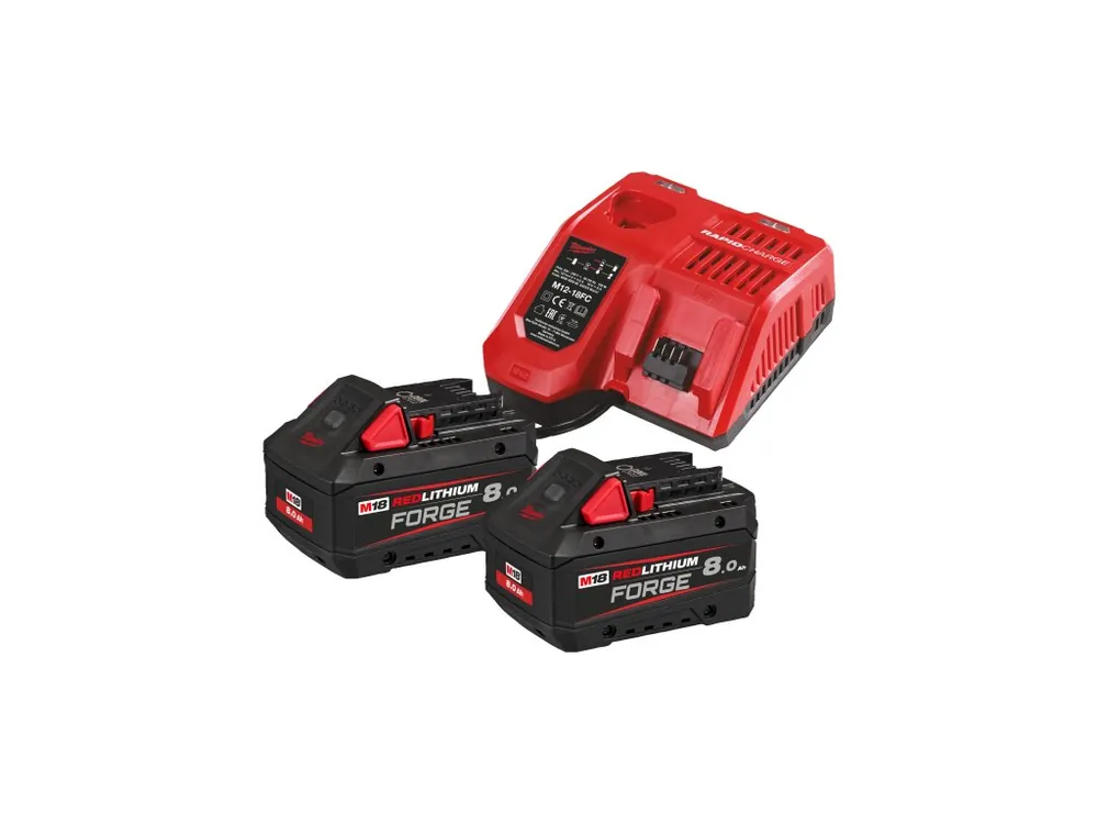 Top Prodej M18 FORGENRG-802 sada akumulátorů a nabíječky 2× 8,0 Ah FORGE™ a M12-18 FC 4933498612 MILWAUKEE