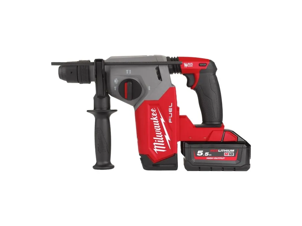 M18 FHX-552X kompaktní kladivo SDS-Plus kombinované 26 mm bezuhlíkový motor 4 režimy FIXTEC sklíčidlo 2× 5,5 Ah kufr 4933478889 MILWAUKEE Omezená Nabídka