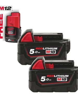 Značkový M18 B5 sada 2× akumulátor 5,0 Ah REDLITHIUM™ 4932451242 MILWAUKEE
