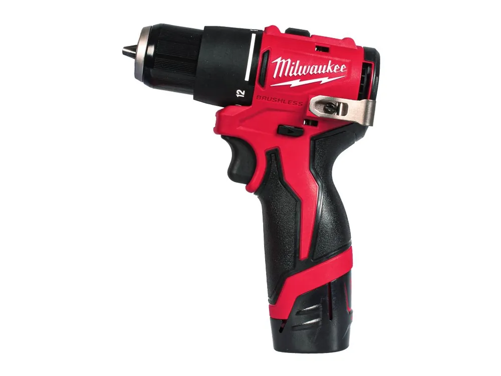 M12 BLPDRC-202C M12 kompaktní bezuhlíková aku příklepová vrtačka 40 Nm 2× 2,0 Ah nabíječka kufr 4933500422 MILWAUKEE Vysoce Kvalitní