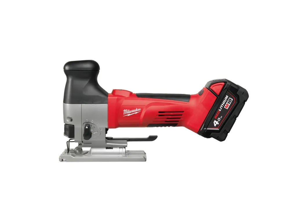 HD18 JSB-402C M18™ vysoká odolnost aku přímočará pila 18 V zdvih 26 mm 2050–2700 zdvihů/min 2× 4,0 Ah nabíječka kufr 4933500554 MILWAUKEE Časově Omezené
