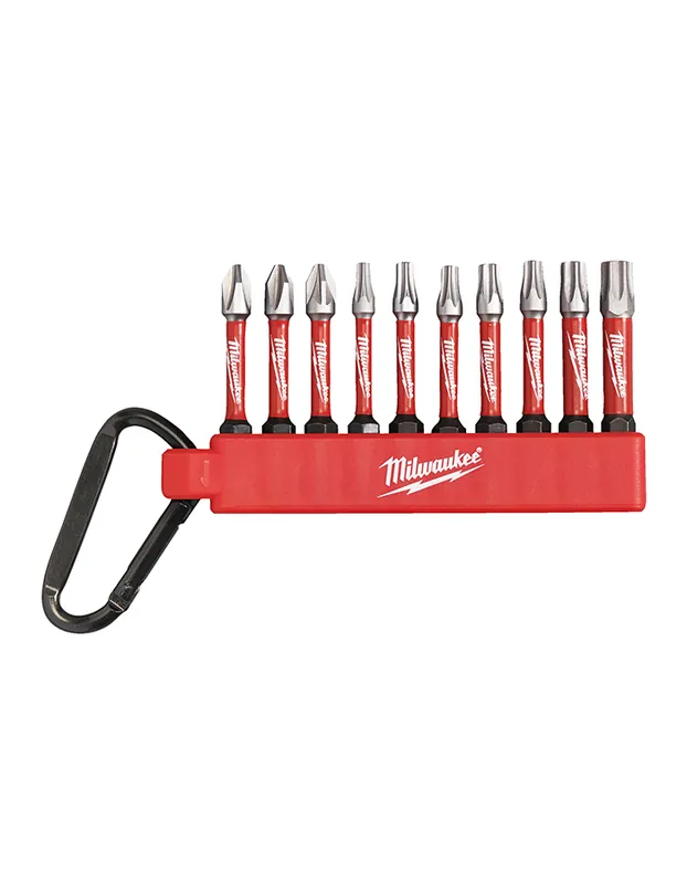SHOCKWAVE™ Karabiner-Bit-Set 10-teilig Milwaukee /4932480941/ Tovární Cena