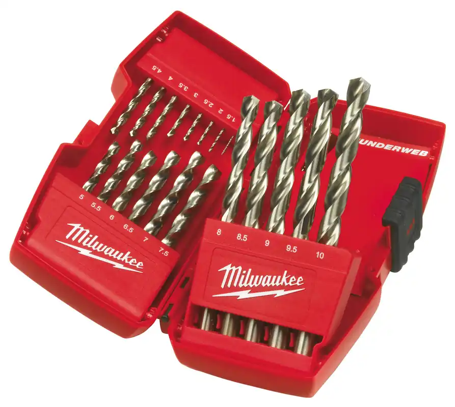HSS-G Thunderweb Bohrer-Set (1-10 mm) 19-teilig Milwaukee /4932352374/ Značkový
