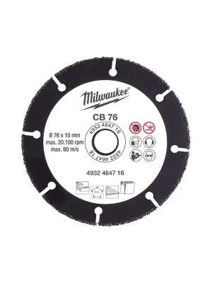 Diamantscheibe Mini CB 76mm für M12 FCOT Milwaukee /4932464716/ Sezónní Sleva