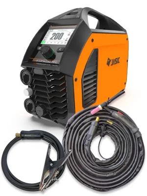 Nakupujte Hned Inverter WIG JASIC 200 Pulse AC/DC PFC LCD mit WIG-Brenner 17/8m + Massekabel, (E2S23)