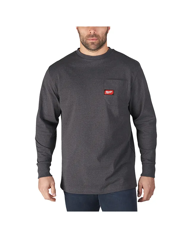 Arbeits-T-Shirt Heavy-Duty™, Langarm „S“ – grau WTLSG Milwaukee /4933478237/ Akční Nabídka