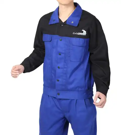 Nejlepší Volba Feuerfeste Baumwolljacke KPRO BLACK&BLUE 122KB, Größe XL
