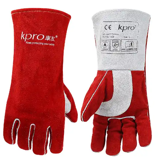 Zlevněný Schweißhandschuhe KPRO RED Protection 7428, Größe XL 35 cm/14 Zoll