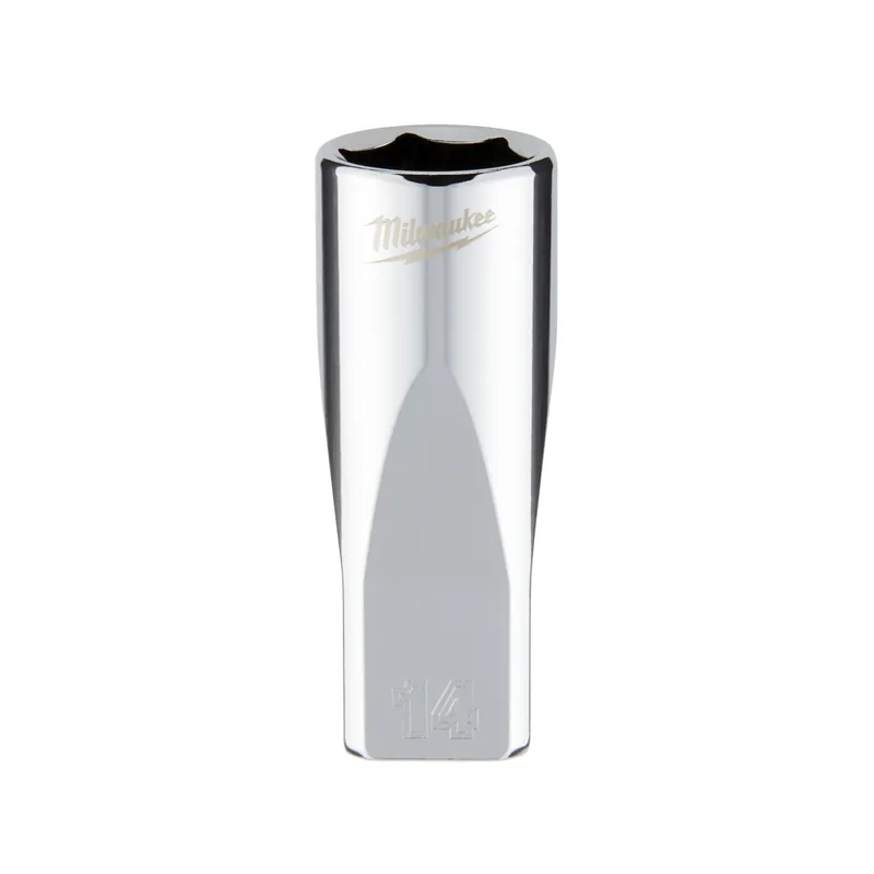 Steckschlüssel 1/4" - Sechskant 14 CHROME™ verlängert MIlwaukee /4932478334/ Hit Sezóny
