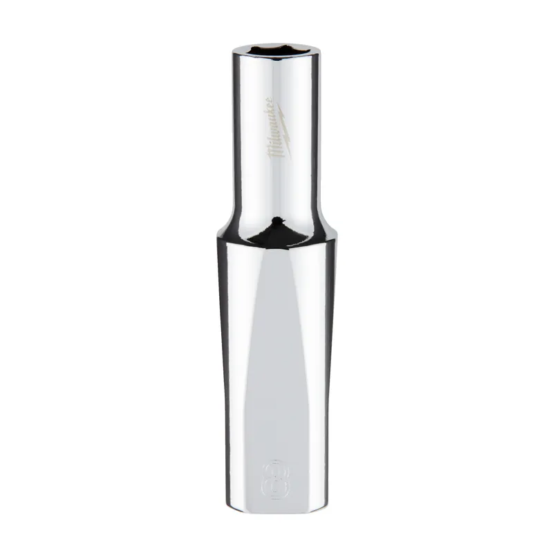 Steckschlüssel 3/8" - Sechskant 8 CHROME™ verlängert Milwaukee /4932478352/ Nová Kolekce