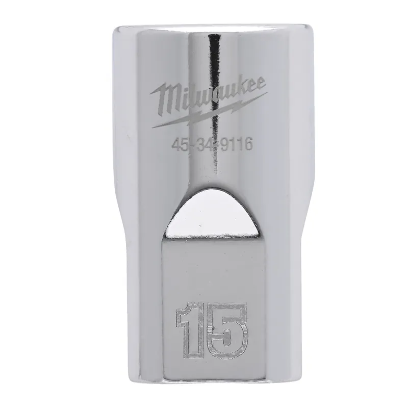 Steckschlüssel 1/2" - Sechskant 15 CHROME™ Milwaukee /4932480013/ Poslední Šance
