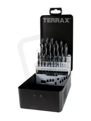 Bezpečná Platba Sada vrtáků do kovu HSS-R 25dílů Terrax RUKO RUA205211