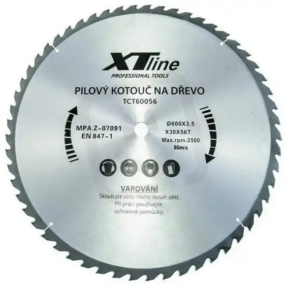 Rychlé Dodání Kotouč pilový profi 600x3,5x30/56 zubů XTLINE TC60061