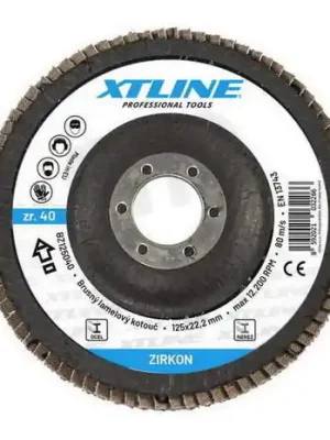 Kotouč brusný lamelový - zirkon 115mm, zr.60 XTLINE BZ115060 Speciální Cena