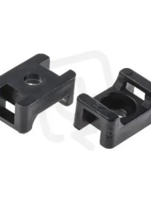 Tovární Cena KAPSC 5 Kabelové sedlo černé pro pásky šíře max.4,8mm/rozměry 15,4x10,4x7,1mm