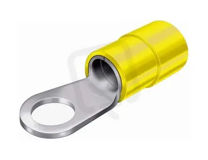 Oko izolované 4-6mm2/M10/15mm izolace PVC dle normy UL (GF-M10) OI 6-M10 žlutá Akce