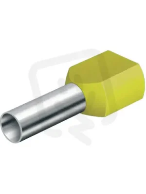 DD 1,0-8 žlutá 100 Dutinka dvojitá,průřez 2x1,0mm2/délka 8mm,dle DIN46228 Levný