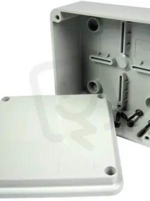 Rozbočovací krabice 44 CE nástěnná hladká s plným víkem, 100x100x50 IP56 GW44204 Výprodej