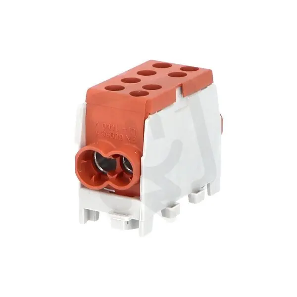 Horká Nabídka Rozbočovací svorkovnice HLAK 35 1/2 M2 125A 1pól AL/CU IP20 hnědá na DIN 1003124