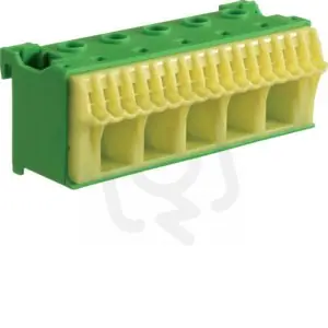 Nová Kolekce QuickConnect bezšroubový blok PE, zelený, 22 svorek, 5x25+17x4mm2, šíře 90mm