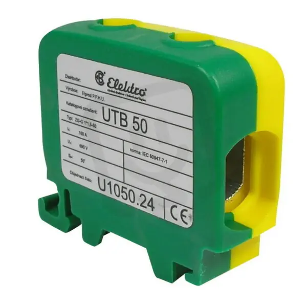 Vrácení Zdarma Svorka UTB 50 žluto-zelená ELEKTRO BEČOV U1050.24