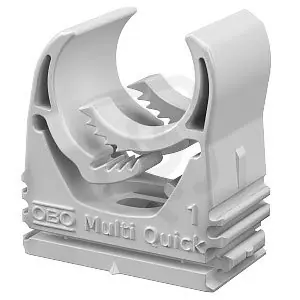 OBO M-Quick 15-19LGR Příchytka Multi-Quick, 15-19mm, světle šedá Polyamid, PA Vysoce Kvalitní