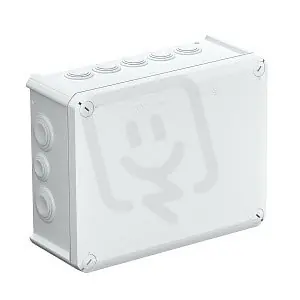 OBO T 250 Odbočná hranatá krabice s vývody 240x190x95 světle šedá PP/GF Dokud Zásoby Vydrží