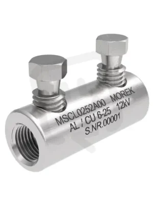 Aktuální Kabelová spojka MSCL25 Al/Cu 6-25mm2, 2x Al šroub, 12 kV MOREK MSCL0252A00