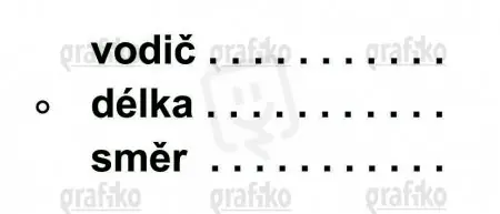 Výprodej Grafiko 7.0230.P Plastový štítek vodič-délka-sm