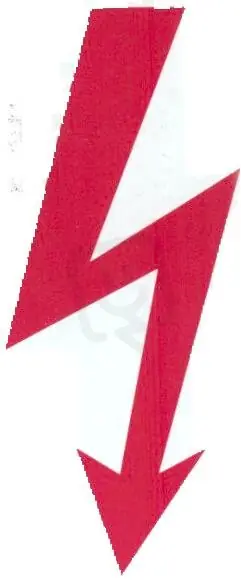 Značení č.13 Velký blesk 4,5x11,5cm Aktuální
