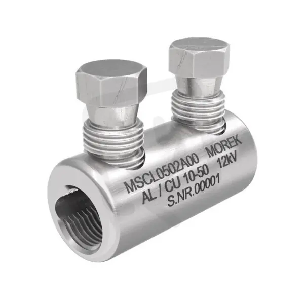 Kabelová spojka MSCL50 Al/Cu 10-50mm2, 2x Al šroub, 12 kV MOREK MSCL0502A00 Expresní Doručení