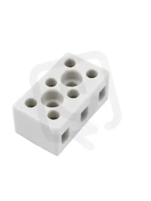 Svorkovnice keramická AK 3/6 A-BI 3pól. 3x4mm2 32A T300 porcelánová (bílá) Cenová Bomba