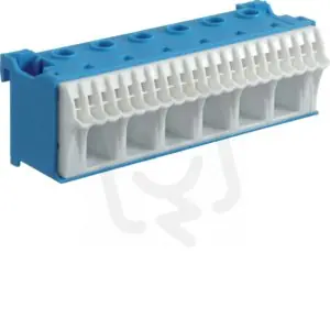 Horká Nabídka QuickConnect bezšroubový blok N, modrý, 26 svorek, 6x25+20x4mm2, šíře 105mm