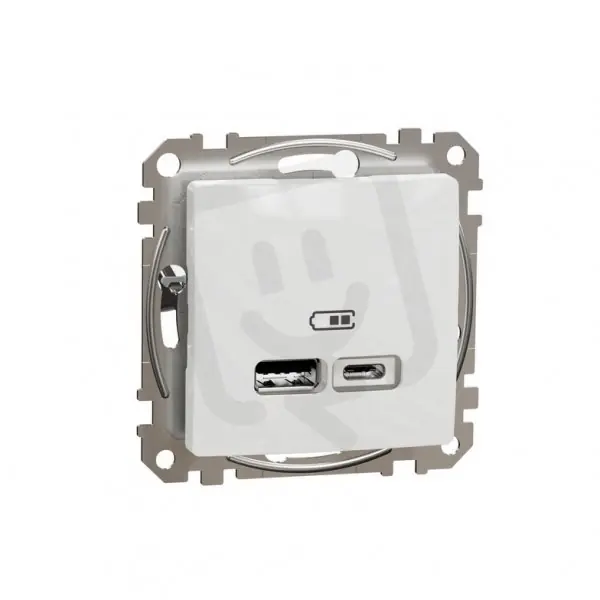 Koupit Online Sedna D/E Dvojitá USB A+C nabíječka 2.4A, Bílá SCHNEIDER SDD111402