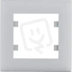 Must-Have Rámeček 1-násobný, lumina intense, stříbrná mat HAGER WL5512
