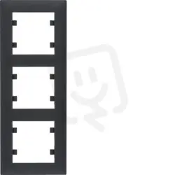 Rámeček 3-násobný svislý, lumina intense, černá mat HAGER WL5633 Aktuální