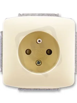 Kryt zásuvky ABB TANGO (šroub dole), (5518A-A2359 C)slonová kost ND5518A-A2351 C Jen Po Omezenou Doba