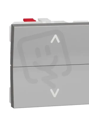 Žaluziový tlačítkový ovládač NOVÁ UNICA 6A, 2M, Aluminium SCHNEIDER NU320730 Oblíbený